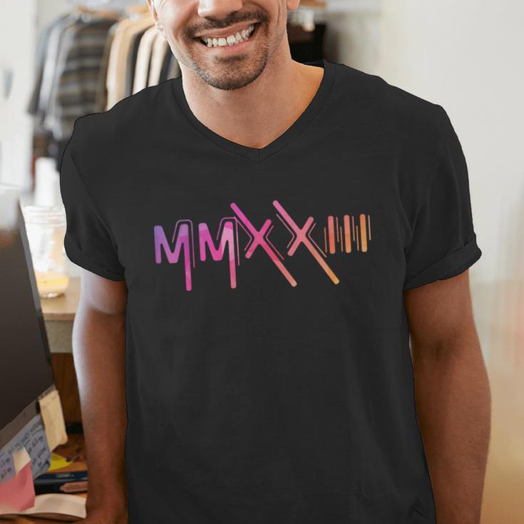 Class Of 2023 Senior 23 Graduation Idea Roman Numeral Men's V-Neck T-Shirt