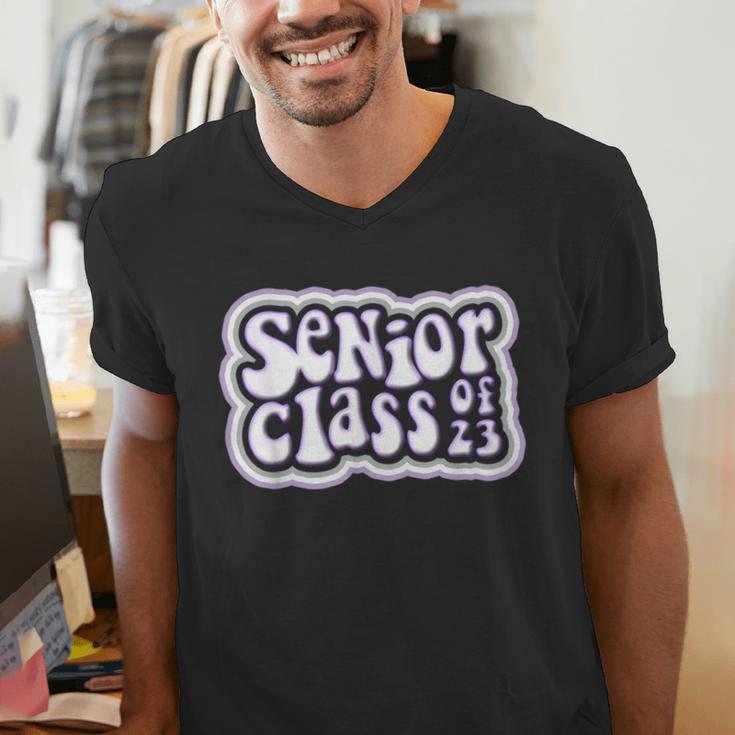 Class Of 2023 Senior Back To School Graduation Men's V-Neck T-Shirt