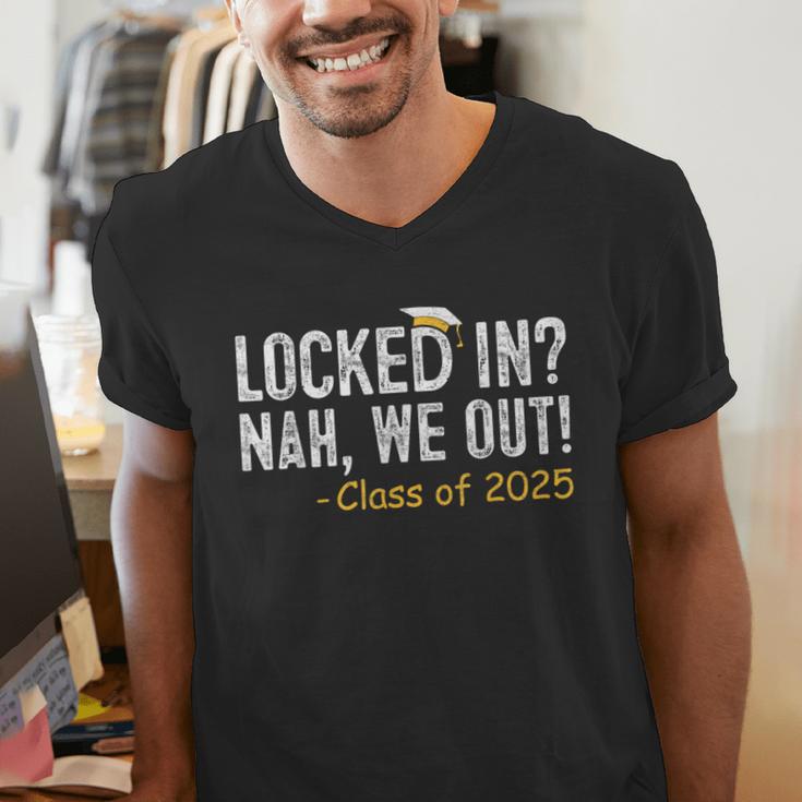 We Out Class Of 2025 Senior Graduation Graduate Grad Men's V-Neck T-Shirt