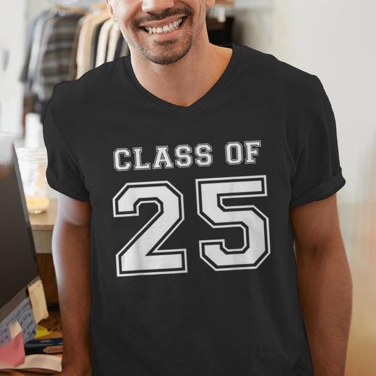 Class Of 2025 Senior Graduation High School Back To School Men's V-Neck T-Shirt