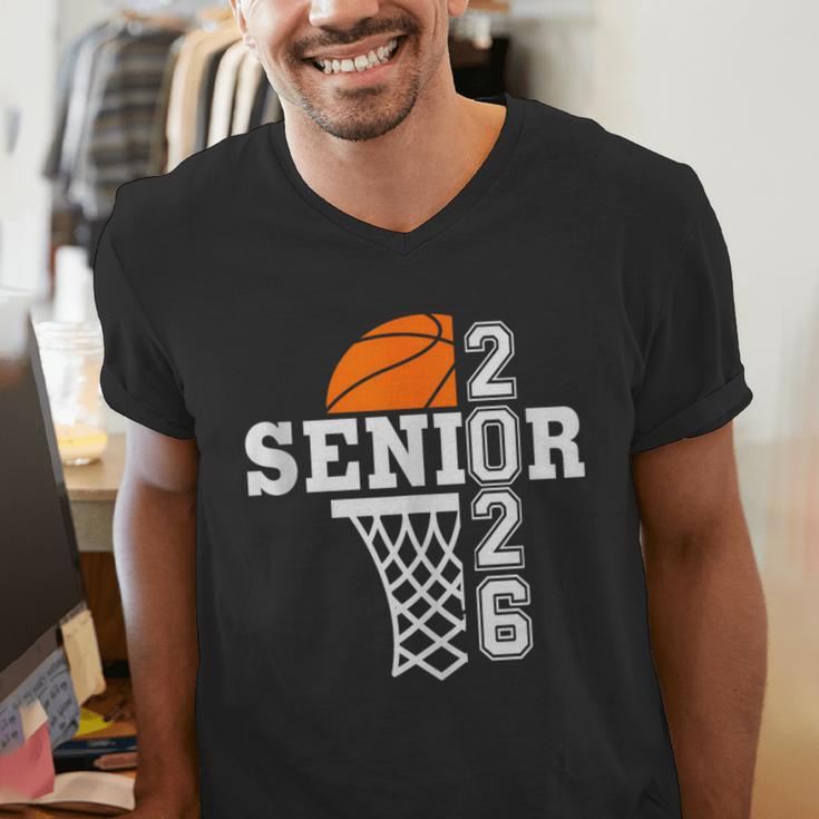 Class Of 2026 Basketball Senior 26 Player Team Graduation Men's V-Neck T-Shirt