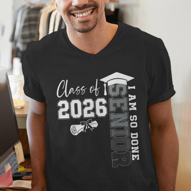Class Of 2026 Senior 2026 Graduation Decoration Men Senior Men's V-Neck T-Shirt
