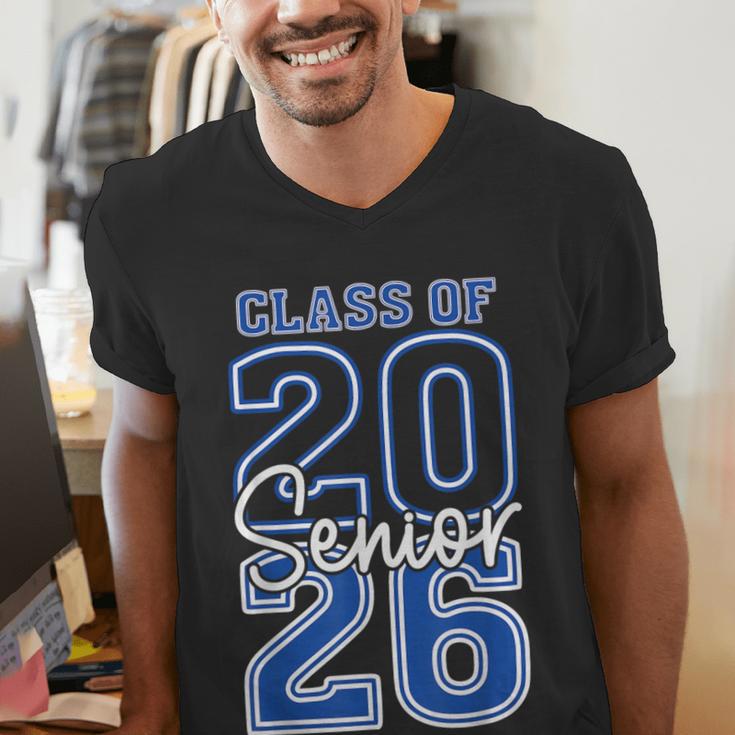 Class Of 2026 Senior Retro Graduation 2026 First Day Vintage Men's V-Neck T-Shirt