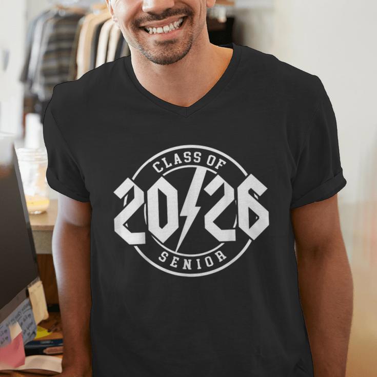 Class Of 2026 Twenty 26 Classic Rock Graduation Senior 2026 Men's V-Neck T-Shirt