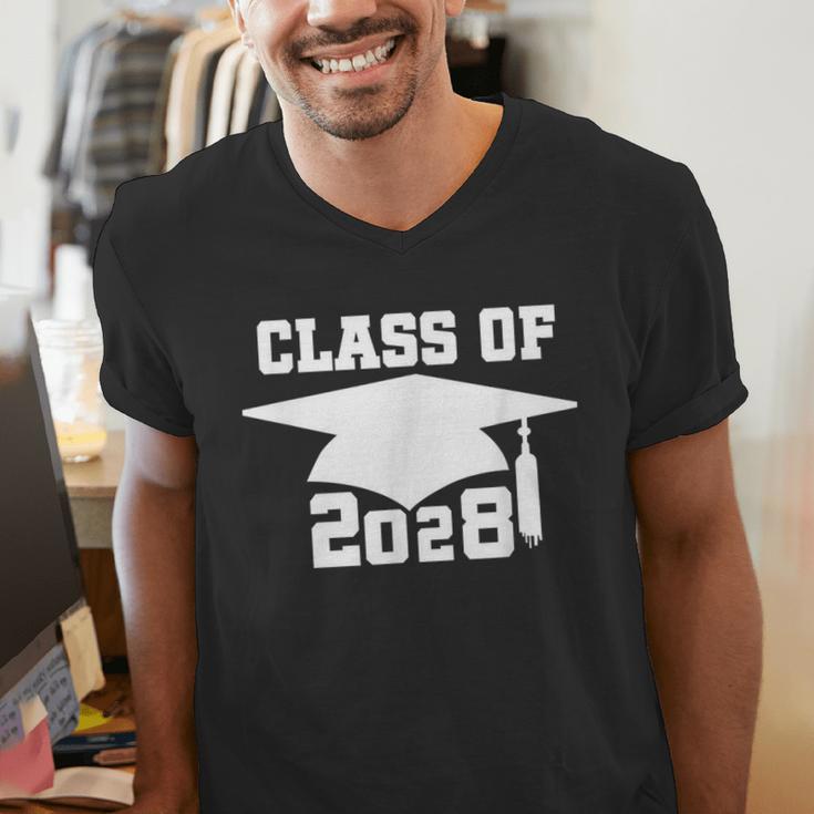 Class Of 2028 T-Shirt School Graduation Pride Tee Men's V-Neck T-Shirt