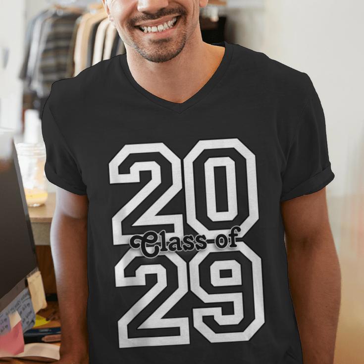 Class Of 2029 Graduating School Class Of 2029 Graduation Men's V-Neck T-Shirt