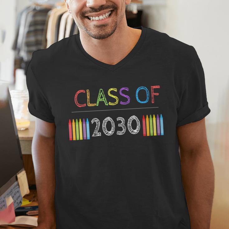 Class Of 2030 Graduation Shirt Men Women Boys Girls Cute Men's V-Neck T-Shirt