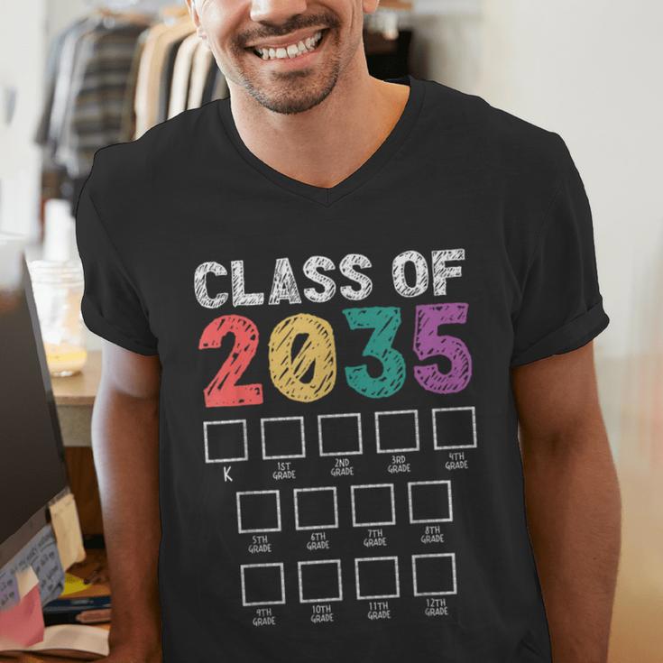 Class Of 2035 Graduation Check List Men's V-Neck T-Shirt