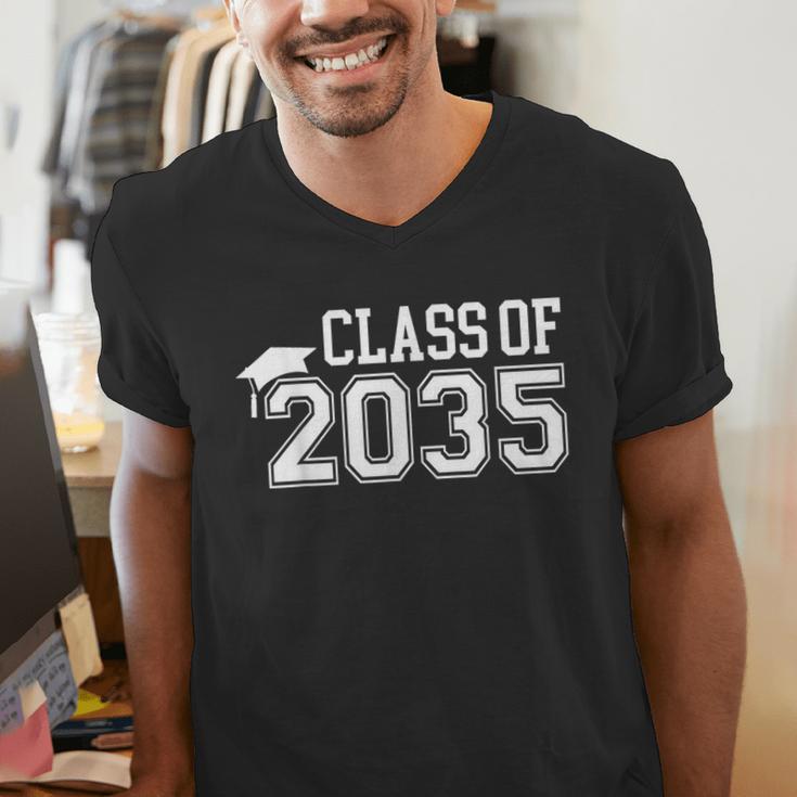 Class Of 2035 Graduation First Day Of School Boys Girls Kids Men's V-Neck T-Shirt
