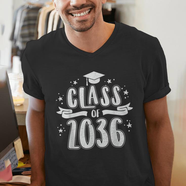 Class Of 2036 Last First Day Of School Graduation Men Women Men's V-Neck T-Shirt