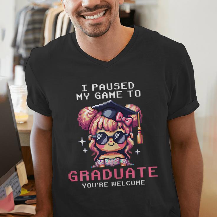 Classic I'm From The 1900s Retro Games Graduating Girl Men's V-Neck T-Shirt Classic I'm From The 1900s Retro Games Graduating Girl Men's V-Neck T-Shirt