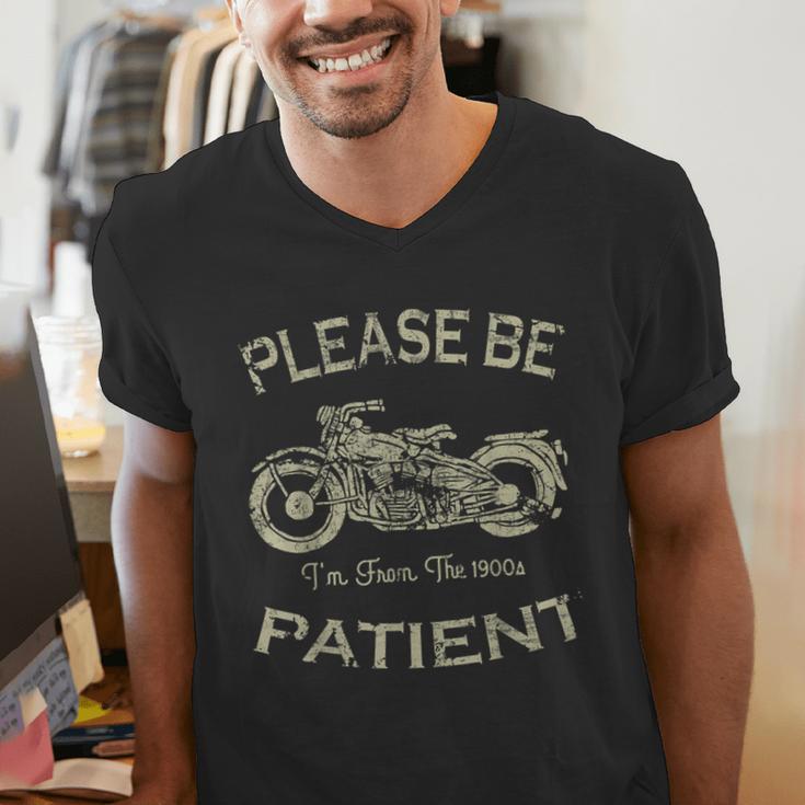 Classic Old Biker I'm From The 1900s Humorous Birthday Men's V-Neck T-Shirt