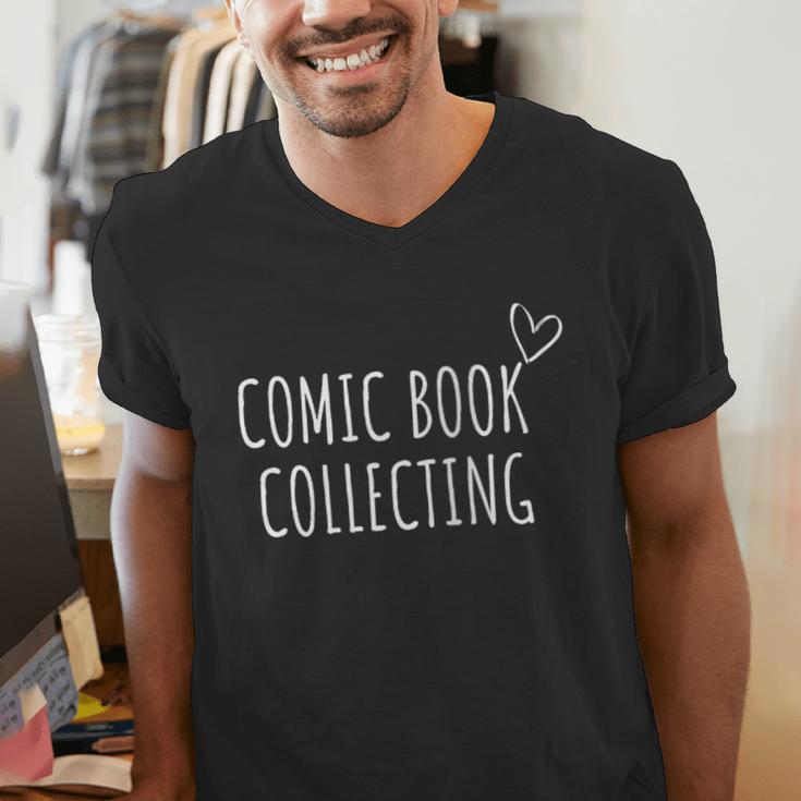 Comic Book Collecting Collector Men's V-Neck T-Shirt