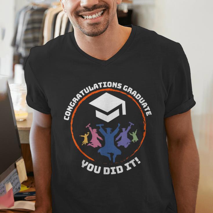 Congratulations Graduate You Did It Class Of 2024 Graduation Men's V-Neck T-Shirt