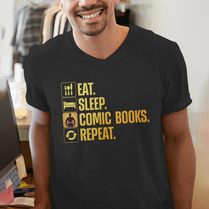 Cool Comic Books Art For Men Women Comic Book Lover Comics Men's V-Neck T-Shirt