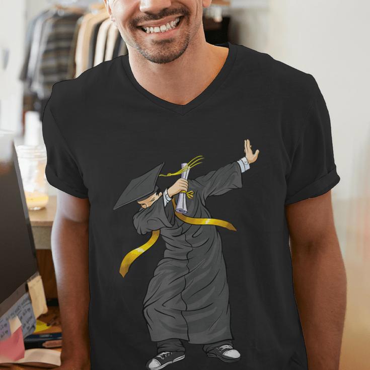 Cool Graduation Dab Dabbing Senior 2019 Grad Men's V-Neck T-Shirt