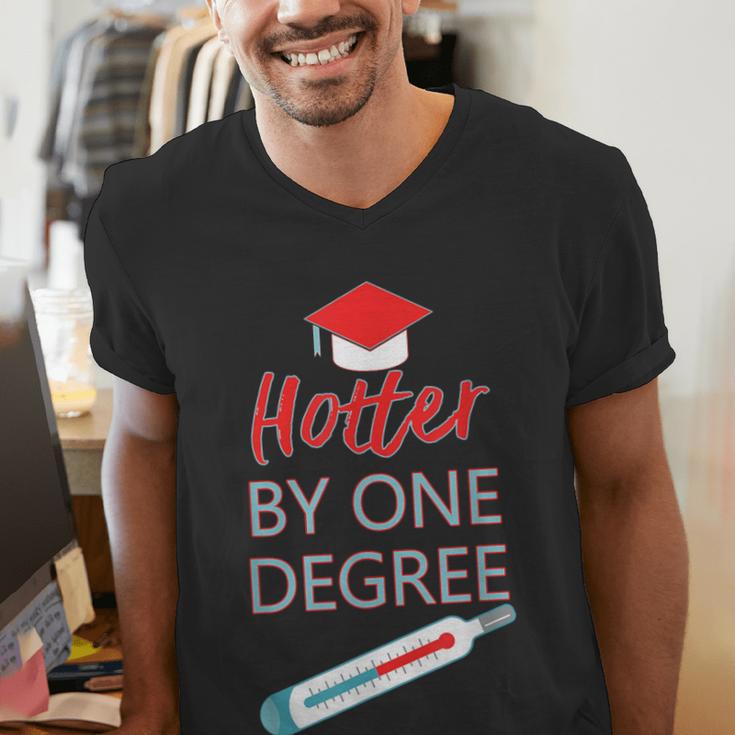Cool Hotter By One Degree Graduation Teesadf Men's V-Neck T-Shirt