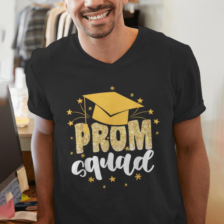 Cool Prom Squad 2025 Prom Graduation Party Matching 2025 Men's V-Neck T-Shirt