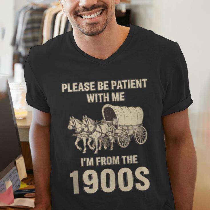 Country Please Be Patient With Me I'm From The 1900s Vintage Men's V-Neck T-Shirt