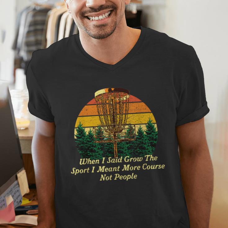 More Course Not People Disc Golf Introvert Golfer Antisocial Men's V-Neck T-Shirt