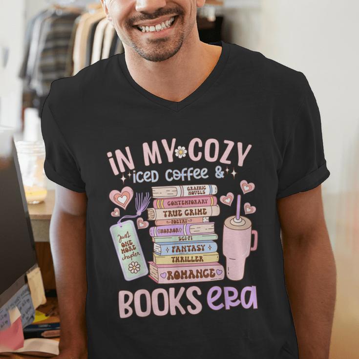 In My Cozy Iced Coffee And Books Era Men's V-Neck T-Shirt