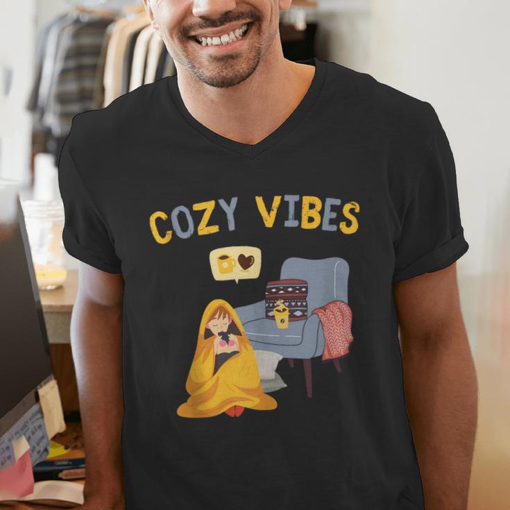 Cozy Vibes Atmospheric Introvert Men's V-Neck T-Shirt