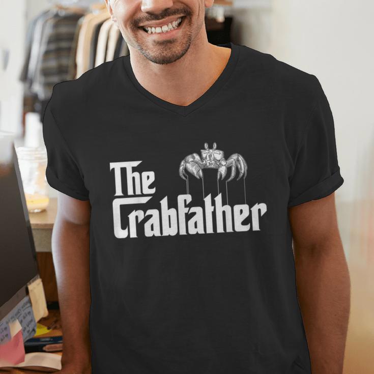 Crab Fishing Dad The Crabfather Men's V-Neck T-Shirt