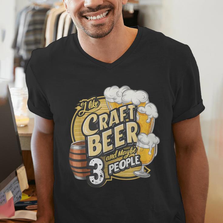 Craft Beer Lover Introverted & Hoppy Men's V-Neck T-Shirt