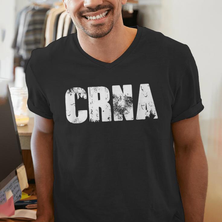 CRNA Nurse Graduation Nurse Anesthetist Shirt Men's V-Neck T-Shirt