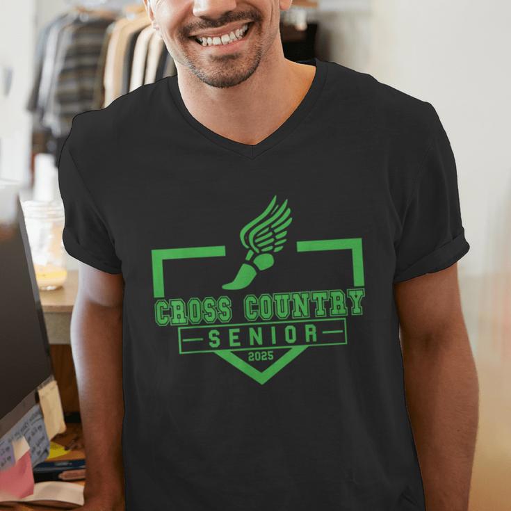 Cross Country Senior Night Senior 2025 Graduation Party 23 Men's V-Neck T-Shirt