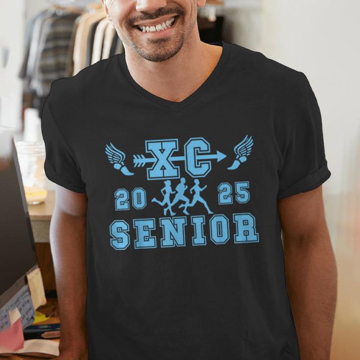Cross Country Senior Night Senior 2025 Graduation Party 25 Men's V-Neck T-Shirt