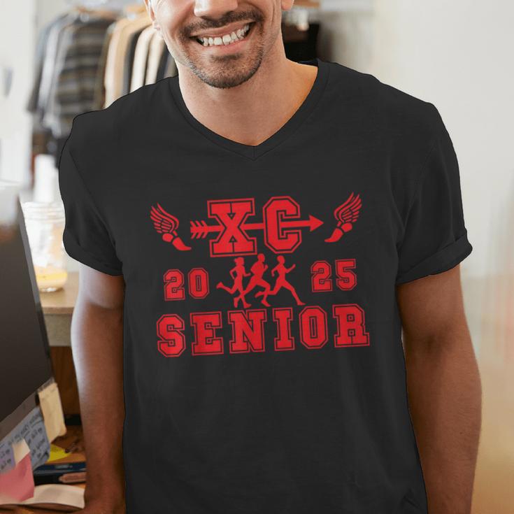Cross Country Senior Night Senior 2025 Graduation Party 5 Men's V-Neck T-Shirt