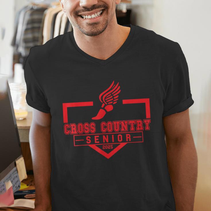 Cross Country Senior Night Senior 2025 Graduation Party 7 Men's V-Neck T-Shirt