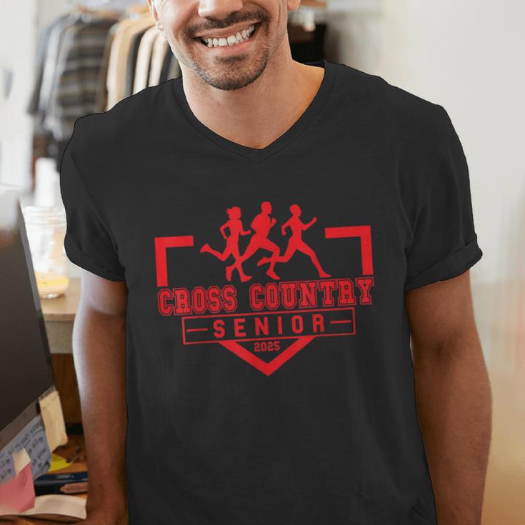 Cross Country Senior Night Senior 2025 Graduation Party 8 Men's V-Neck T-Shirt
