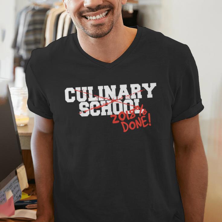 Culinary School Graduation Class Of 2018 Men's V-Neck T-Shirt