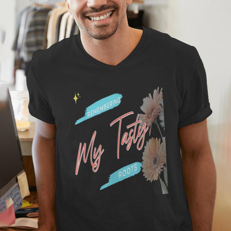 Cultural Flavor Memory Floral Nostalgia Garden Sentiment Men's V-Neck T-Shirt