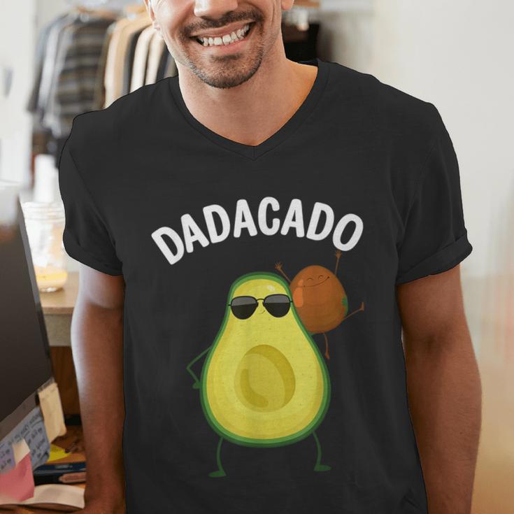 Cute Avocado For Dad Men Fruit Avocado Pear Lovers Men's V-Neck T-Shirt