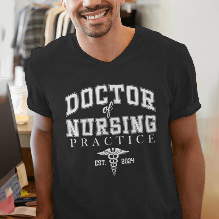 Cute DNP Nurse Live Loves Heal Graduation Appreciation Men's V-Neck T-Shirt