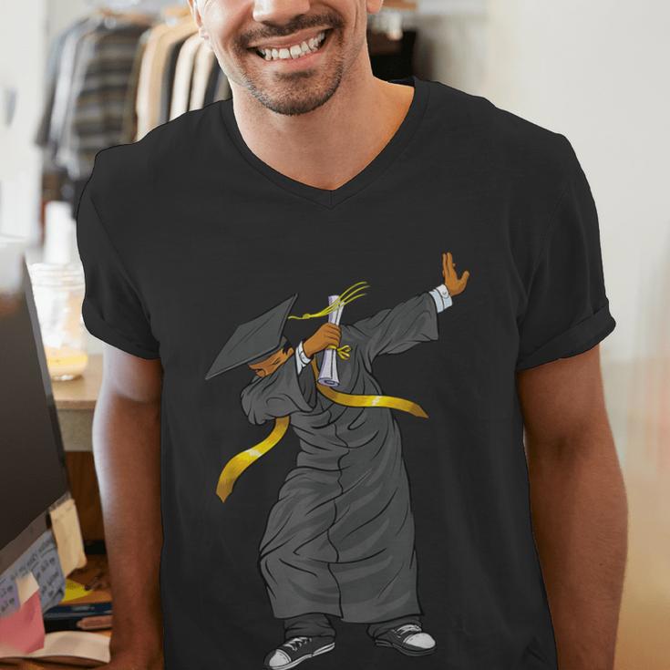 Dabbing Graduation Class Of 2023 Shirt History Month Men's V-Neck T-Shirt