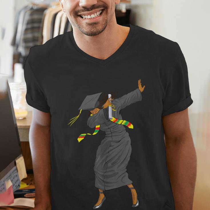 Dabbing Graduation Class Of 2025 Women History Month Men's V-Neck T-Shirt