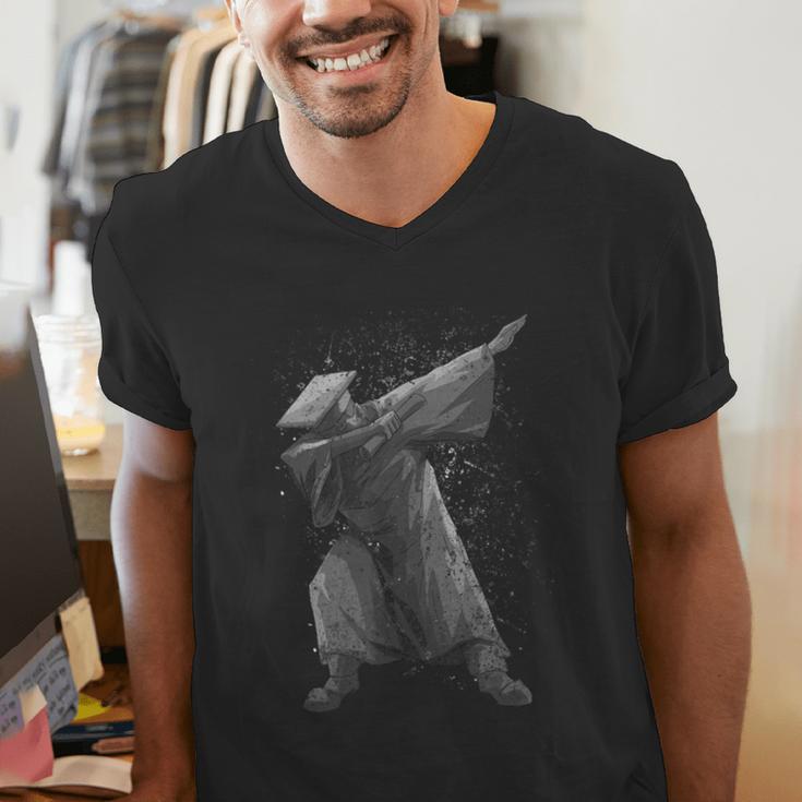 Dabbing Graduation Shirt GraduationShirt For Women Men Men's V-Neck T-Shirt
