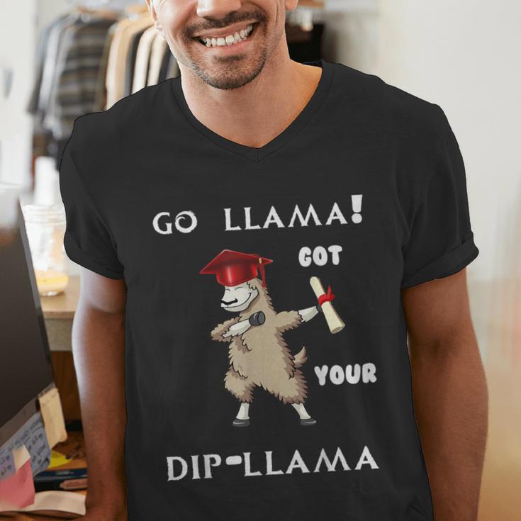 The Dabbing Llama Graduation Class Of 2018 T-Shirt Men's V-Neck T-Shirt
