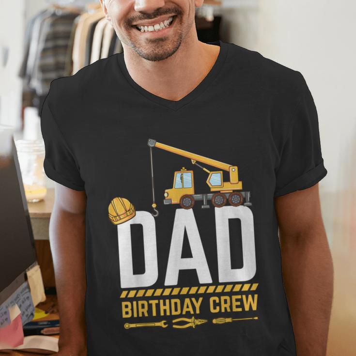 Dad Birthday Crew Construction Men's V-Neck T-Shirt