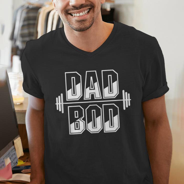 Dad BOD Gym Workout Small Men's V-Neck T-Shirt Dad BOD Gym Workout Small Men's V-Neck T-Shirt