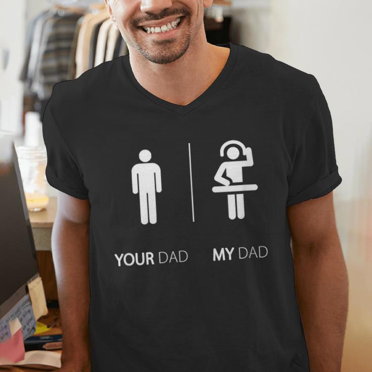 My Dad Is A DJ Disk Jockey DJ T-Shirt Men's V-Neck T-Shirt My Dad Is A DJ Disk Jockey DJ T-Shirt Men's V-Neck T-Shirt