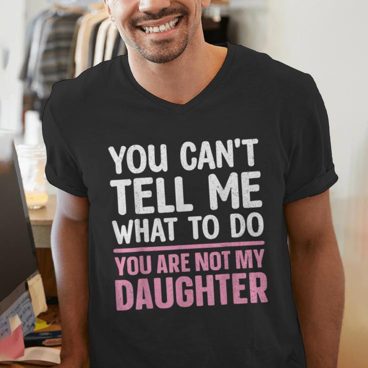 Dad For Father Daddy Papa Men From Daughter Dad Men's V-Neck T-Shirt