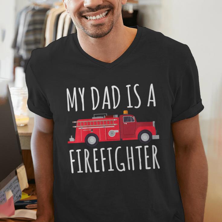My Dad Is A Firefighter Men's V-Neck T-Shirt