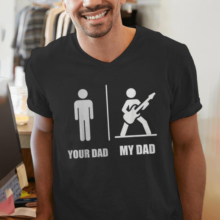 Your Dad My Dad Guitar Rock Music Player Guitarist Men's V-Neck T-Shirt