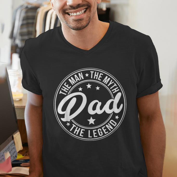 DAD The Man The Myth The Legend Father's Day Men's V-Neck T-Shirt