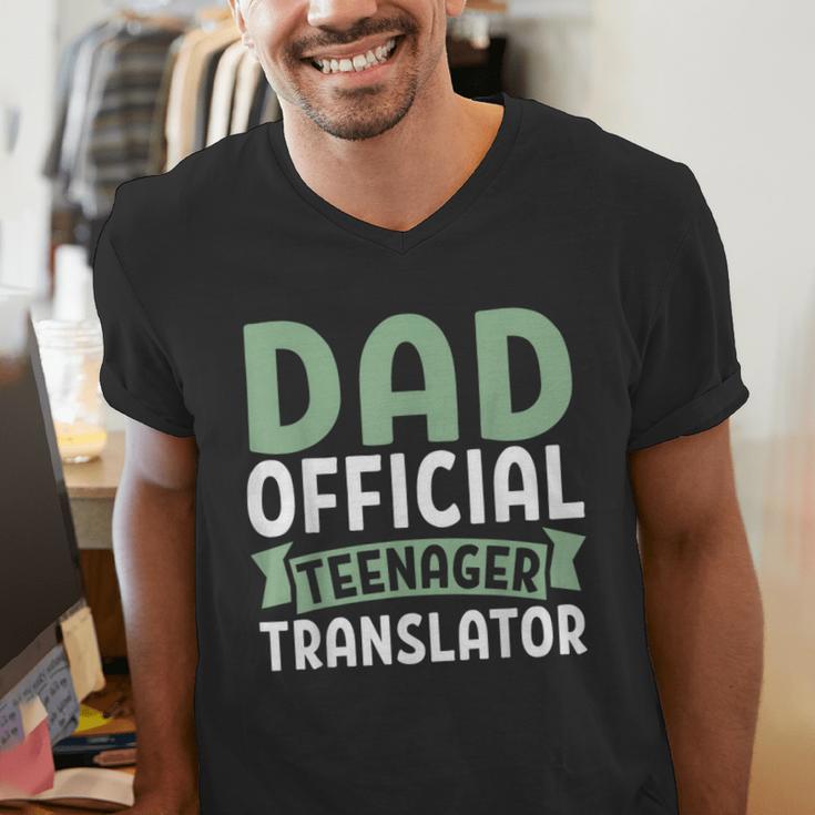 Dad Official Teenager Translator Dad Men's V-Neck T-Shirt